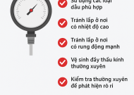 NHỮNG LƯU Ý KHI SỬ DỤNG DẦU GLYCERIN CHO ĐỒNG HỒ ÁP SUẤT