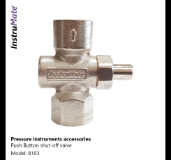 Push button shut-off valve Model 8103
