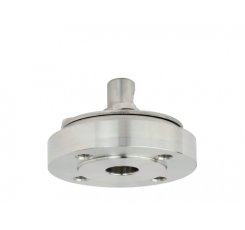 Diaphragm seal with flange connection With internal diaphragm, threaded design WIKA 990.12