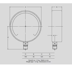 TEST GAUGE SCHMIERER MODEL F160