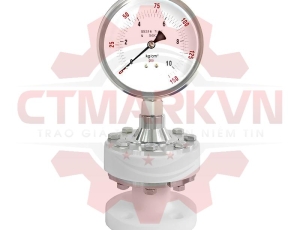 ĐỒNG HỒ ÁP SUẤT MÀNG PTFE (TEFLON) NGÀNH HÓA CHẤT