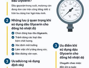 NHỮNG LƯU Ý KHI SỬ DỤNG DẦU GLYCERIN CHO ĐỒNG HỒ NHIỆT ĐỘ
