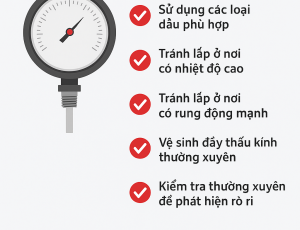 NHỮNG LƯU Ý KHI SỬ DỤNG DẦU GLYCERIN CHO ĐỒNG HỒ ÁP SUẤT