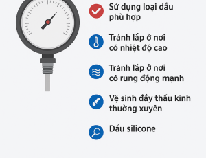 NHỮNG LƯU Ý KHI SỬ DỤNG DẦU SILICONE CHO ĐỒNG HỒ ÁP SUẤT