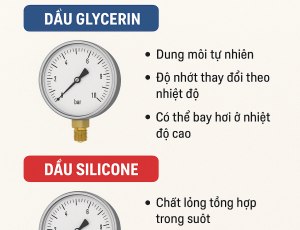 KHI NÀO SỬ DỤNG DẦU SILICONE CHO ĐỒNG HỒ ÁP SUẤT