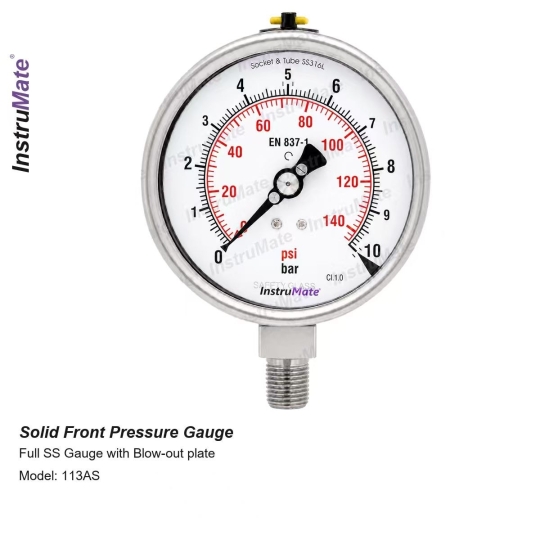 ĐỒNG HỒ ĐO ÁP SUẤT INSTRUMATE MODEL 113AS