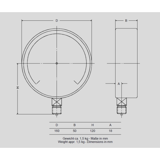 TEST GAUGE SCHMIERER MODEL F160