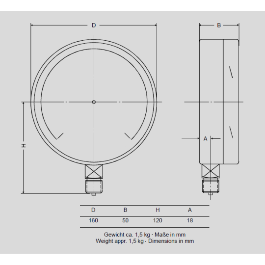 TEST GAUGE SCHMIERER MODEL FU160