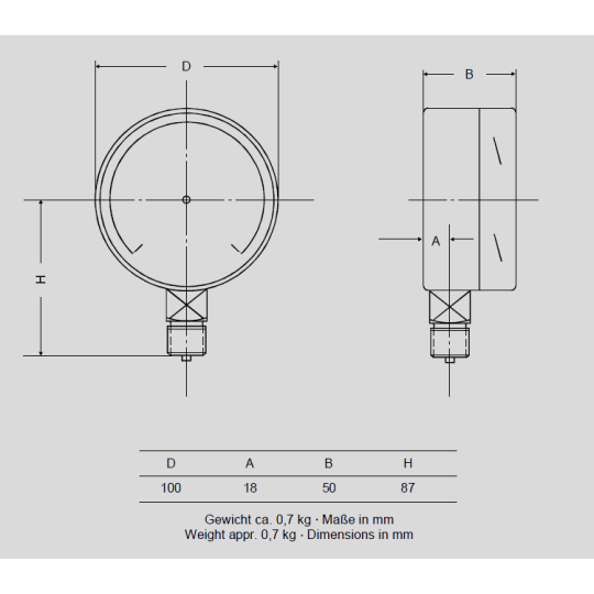 ĐỒNG HỒ ĐO ÁP SUẤT DẠNG CAPSULE SCHMIERER MODEL KU100