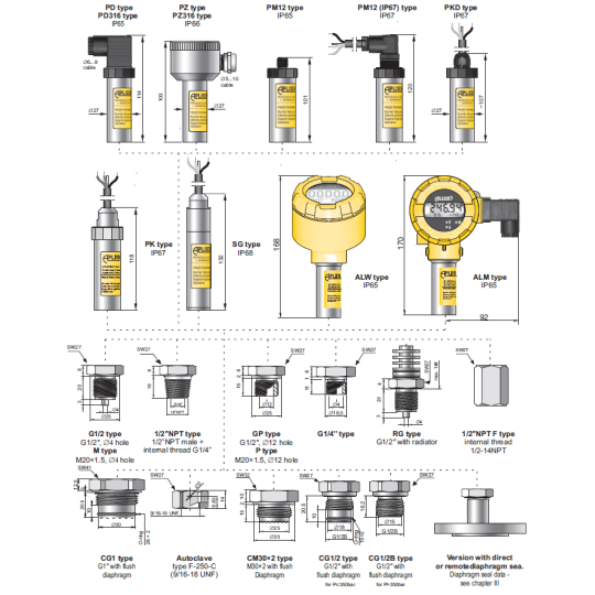 CẢM BIẾN ÁP SUẤT APLISENS MODEL PCE-28