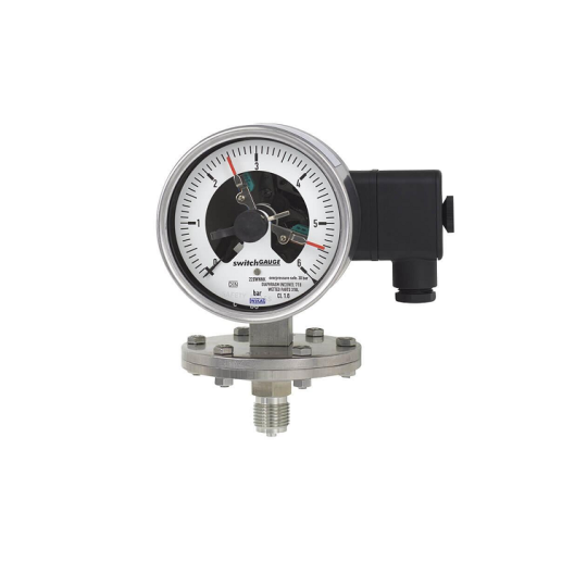 ĐỒNG HỒ ĐO ÁP SUẤT DẠNG MÀNG CÓ TIẾP ĐIỂM ĐIỆN WIKA PGS43.160