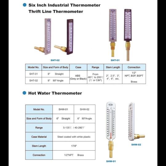 ĐỒNG HỒ ĐO NHIỆT ĐỘ SHM SHT-01, SHT-02, SHW-01, SHW-02